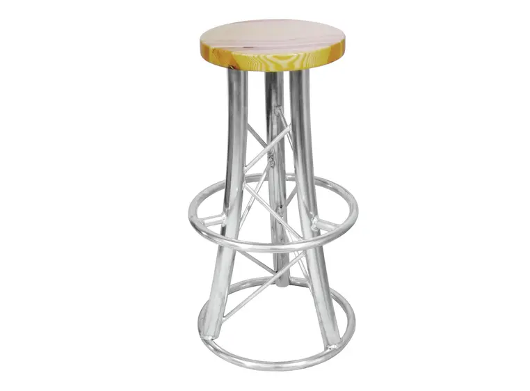 ALUTRUSS Bar stool, curved 